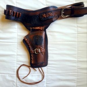 Leather Gun Holster Belt